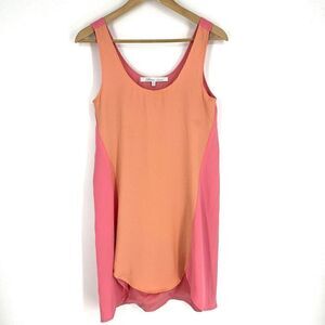 Lovers + Friends Dress Size XS Womens Dandy Shift Pink Orange Colorblock Mini